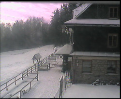 Terasa horského hotelu