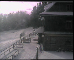 Terasa horského hotelu