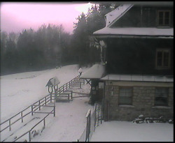 Terasa horského hotelu