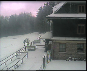 SkiAreál - Horský hotel Vsacký Cáb - Terasa horského hotelu - 7.1.2026 v 08:15 SkiAreál - Horský hotel Vsacký Cáb - Terasa horského hotelu - 7.1.2026 v 08:15