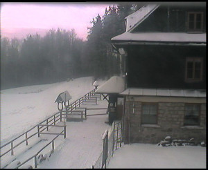 SkiAreál - Horský hotel Vsacký Cáb - Terasa horského hotelu - 7.1.2026 v 08:30 SkiAreál - Horský hotel Vsacký Cáb - Terasa horského hotelu - 7.1.2026 v 08:30