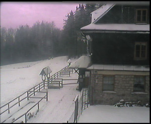 SkiAreál - Horský hotel Vsacký Cáb - Terasa horského hotelu - 7.1.2026 v 11:15 SkiAreál - Horský hotel Vsacký Cáb - Terasa horského hotelu - 7.1.2026 v 11:15