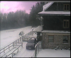 Terasa horského hotelu