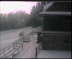 Terasa horského hotelu