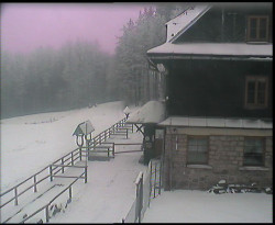 Terasa horského hotelu