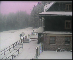 Terasa horského hotelu