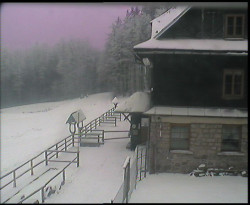 Terasa horského hotelu