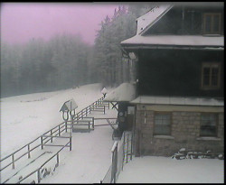 Terasa horského hotelu