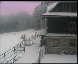 Terasa horského hotelu