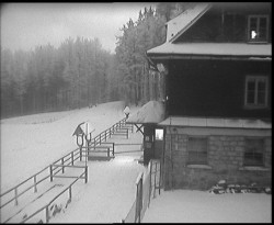Terasa horského hotelu