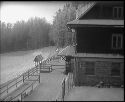 Terasa horského hotelu