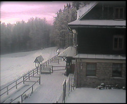 Terasa horského hotelu