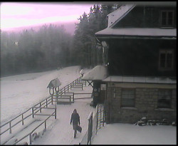 Terasa horského hotelu