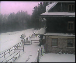 Terasa horského hotelu