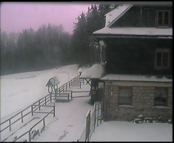 Terasa horského hotelu