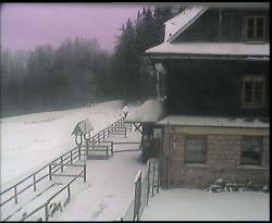 Terasa horského hotelu