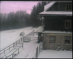 Terasa horského hotelu