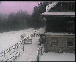 Terasa horského hotelu
