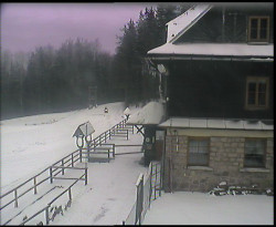 Terasa horského hotelu