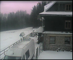 Terasa horského hotelu