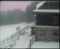 Terasa horského hotelu