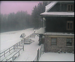 Terasa horského hotelu