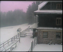 Terasa horského hotelu