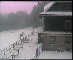 Terasa horského hotelu