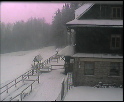 Terasa horského hotelu