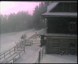 Terasa horského hotelu