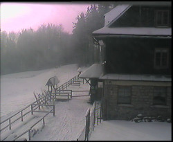 Terasa horského hotelu