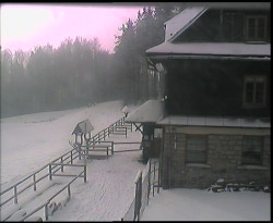 Terasa horského hotelu