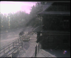 Terasa horského hotelu