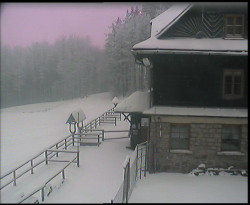 Terasa horského hotelu