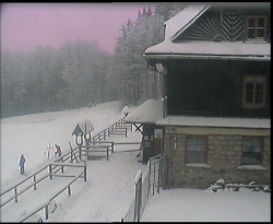 Terasa horského hotelu