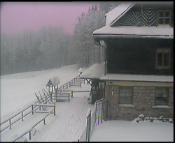 Terasa horského hotelu