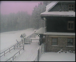 Terasa horského hotelu