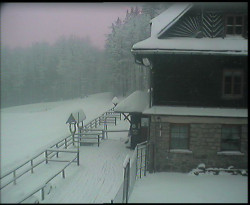 Terasa horského hotelu