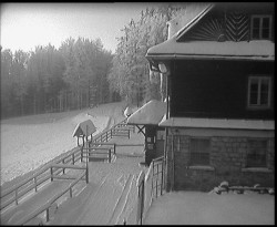 Terasa horského hotelu