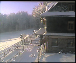 Terasa horského hotelu