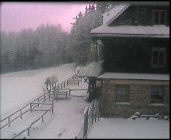 Terasa horského hotelu