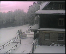 Terasa horského hotelu