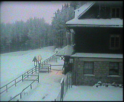 Terasa horského hotelu