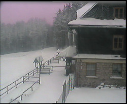 Terasa horského hotelu