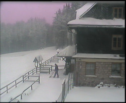 Terasa horského hotelu