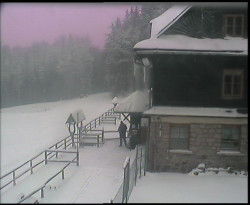 Terasa horského hotelu