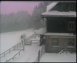 Terasa horského hotelu