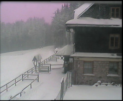 Terasa horského hotelu