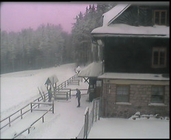 Terasa horského hotelu