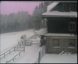 Terasa horského hotelu